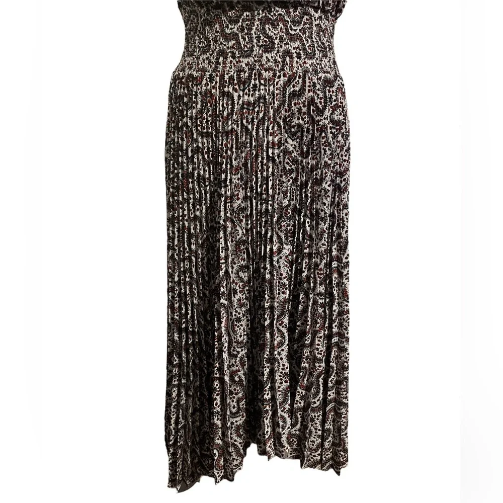 A.L.C. x Barney’s Renzo Paisley Pleated Dress - Picture 5 of 17